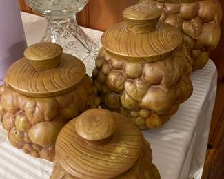 We’re taking a poll.  Are these just kitschy enough to be cool, too ugly to be kitschy?  We change our minds every day.