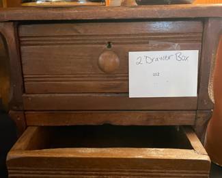 We have absolutely no idea what the purpose of these drawers was.  They look like they should come apart but they don’t.  It looks like there’s a lock in the top drawer, but it’s not.  Do I still want them to just put random stuff in.