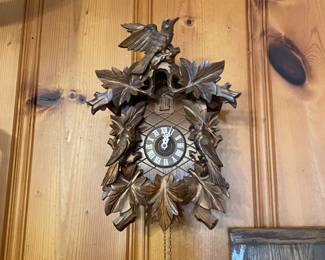 Black Forest Cuckoo Clock.   I’m not actually sure if it Cuckoo’s but does it have to?  Not when it looks like that.