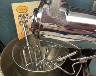 This is the chrome Sunbeam mixer.  It’s all sleek and futuristic - like it should be in the Jetsons or something.  