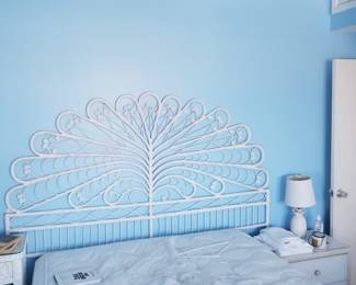 Wicker headboard