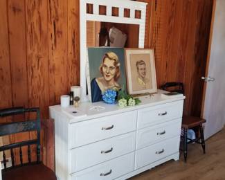 Dresser with mirror