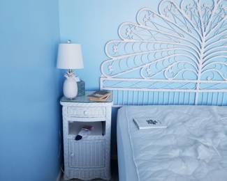 Wicker nightstand