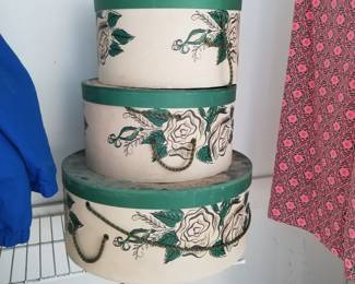 Vintage hat boxes