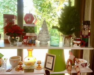 Christmas & misc. glass/etc