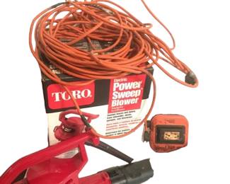 Toro Electric Power Sweep Blower 51586 & Long Heavy Duty Extension Cord