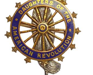 14K Gold Daughters of the American Revolution D.A.R. Pin #300032