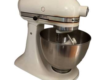 KitchenAid Mixer with Bowl and Attachments