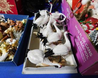 Vintage bird figures