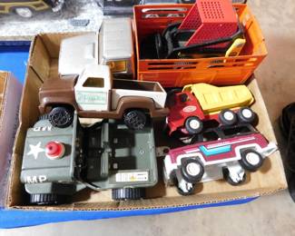 Vintage toy trucks