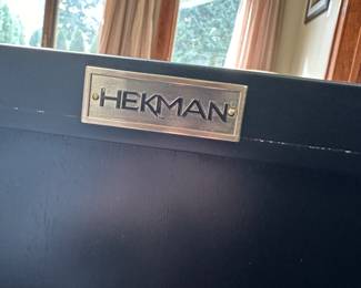 BUY IT NOW! $100. Hekman Cabinet. (Shows wear and tear, some wood is peeling).
