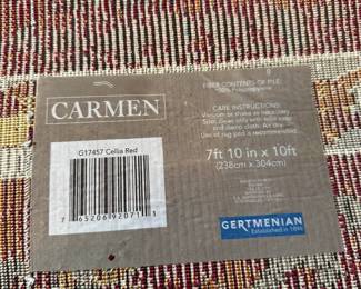 BUY IT NOW! $200. Carmen Area Rug. Measures 7'10" x 10'. 100% Polypropylene