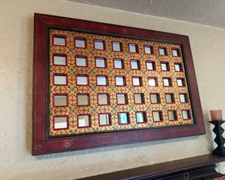 BUY IT NOW! $150. Hand Painted, Large Boho World Market Mirror.