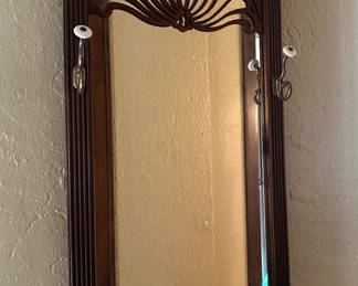 Traditional Mirror/Coat Rack