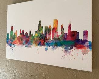 Chicago Skyline Canvas Wall Art