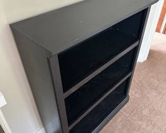 BUY IT NOW! $50. Black 3-Shelf Bookcase.