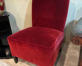 Velvet Slipper Chair (2 Available)