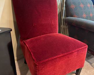 Velvet Slipper Chair (2 Available)