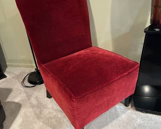 Velvet Slipper Chair (2 Available)