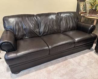 BUY IT NOW! $700 ea. Black Leather Sofas by Chateau D'ax.