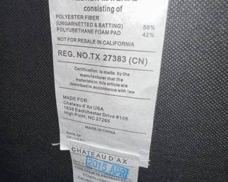 BUY IT NOW! $700 ea. Black Leather Sofas by Chateau D'ax.