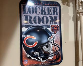 Chicago Bears Metal Wall Sign