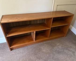 BUY IT NOW! $40. Vintage Danish Teak Console Bookcase. Moderate Wear Visible.