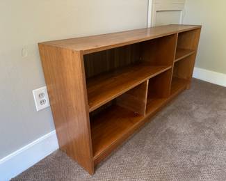 BUY IT NOW! $40. Vintage Danish Teak Console Bookcase. Moderate Wear Visible.