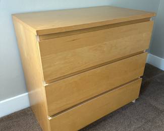 3-Drawer Malm Dresser by Ikea