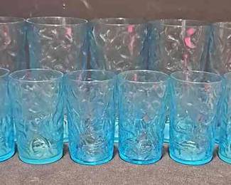 Aqua Blue Drinking Glasses