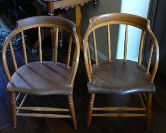 Vintage Saloon Barrel Chairs