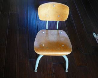 Vintage student chair.