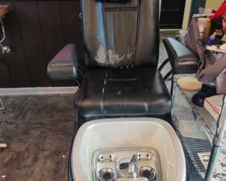 Spa Chair - Has Been Disassembled - Faux Leather Damaged