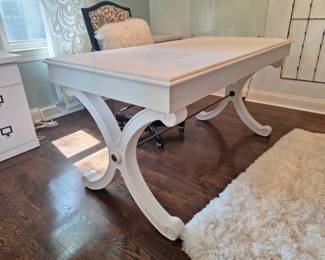 White Ballard Designs Office Desk - Chair Sold Separately