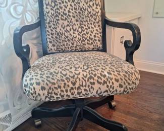 Sam Moor Leopard Hooker Office Chair