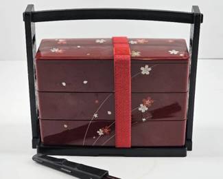 Sakura Lunch Bento Box 3 Tier