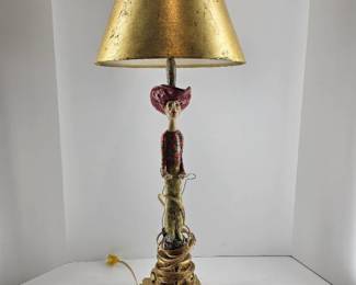 Gold Tone Accented Lamp