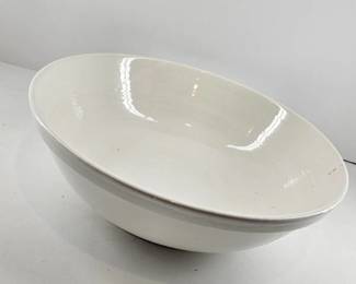 13" White Salad Bowl
