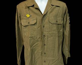 WWII U.S. Enlisted Men Wool Shirt - 6th Armored Division