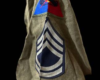 WWII U.S. Enlisted Men Wool Shirt (6th Armored Division Patch)