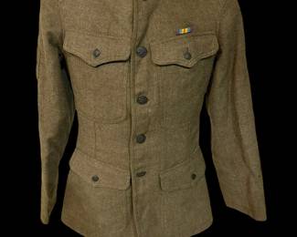 WWI U.S. Field Jacket (Army Railhead Regulating Station Patch)