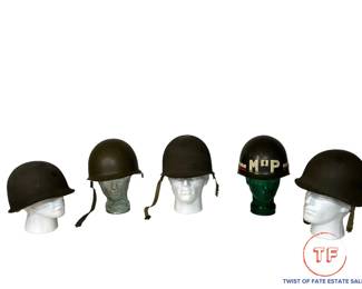 WWII M1 Helmets