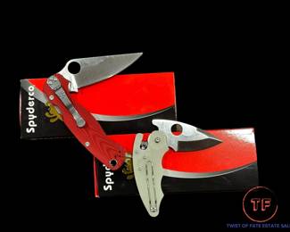 Large Collection of SPYDERCO Knives (New in Box)