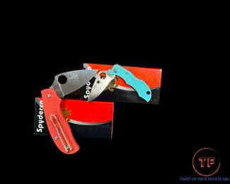 Large Collection of SPYDERCO Knives (New in Box)