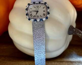 Women's PIAGET 18K GOLD Watch with Diamonds and Sapphires