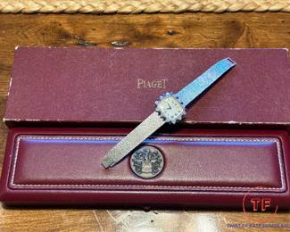 Women's PIAGET 18K GOLD Watch with Diamonds and Sapphires