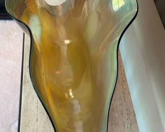 Art Glass Irish Gold Taco Sculpture by JOHN MCDONALD