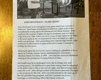 Art Glass Irish Gold Taco Sculpture by JOHN MCDONALD