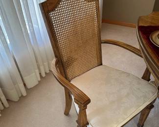 Thomasville Dining Room Set with Cane Back Chairs