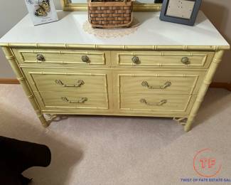 Thomasville Allegro Faux Bamboo Bedroom Set